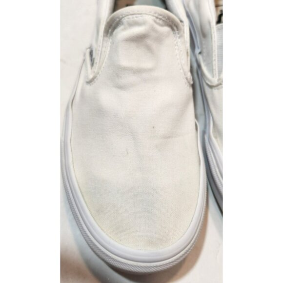 Women's Classic White Slip On Vans Size 8 Men's Size 6.5 Sneakers - Picture 11 of 12